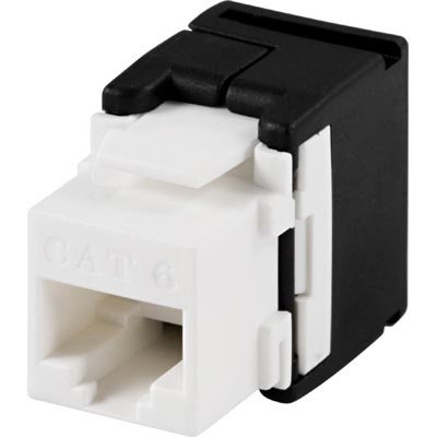 Deltaco Cat6 UTP Tool-free Keystone Kontaktdon Hvit