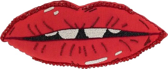 Anna + Nina Pout Cushion - RED - ONZE SIZE
