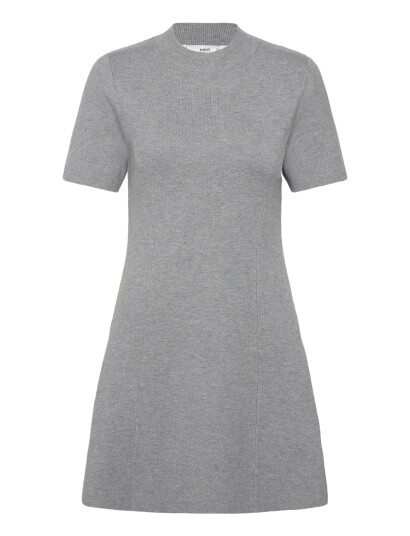Mango Fine Knit Flared Dress Grey M Mango Fine Knit Flared Dress Grey M