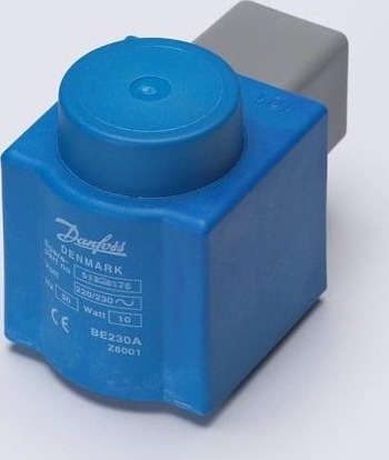 Danfoss Spole Til Magnetventil Type: Be230as Forsyningsspænding [V] Ac: 220   230 Kapsling Ip: Ip20 Aktuatorstørrelse: 13.5 Mm 22Va