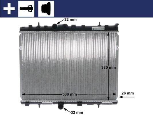 MAHLE CR 5 000S Radiator motorkjøling