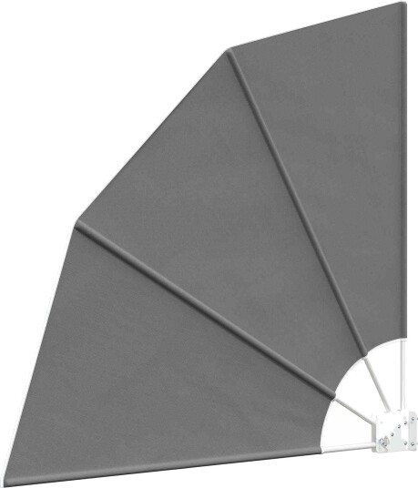 vidaXL Balkong privat skjerm 140 x 140 cm Polyester Lysegrå