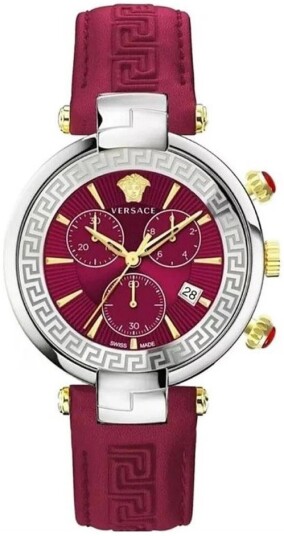 Versace Dameklokke VE2M00821 Revive Rød/Lær Ø41 mm