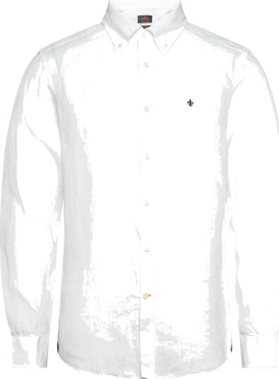 Morris Douglas Linen Shirt-Classic Fit - White - L