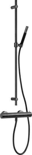 Tapwell EVM168 + ZSAL300 Dusjbatteri og dusjgarnityr-Brushed Black Chrome