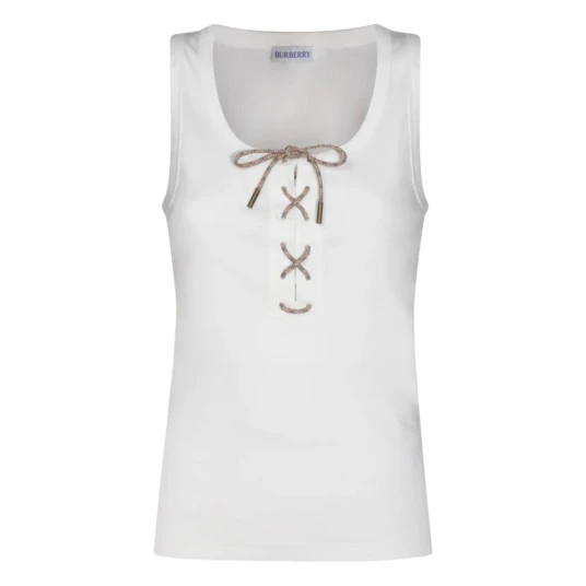 Burberry Dame Topper Hvit M,