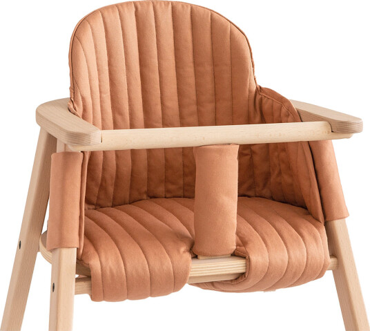 NOBODINOZ Growing Green High Chair Cushion - Coral - ONE SIZE