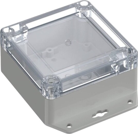 Tru Components TC 13865244 121,5 × 91,5 × 45 mm Polykarbonat Lysegrå Transparent