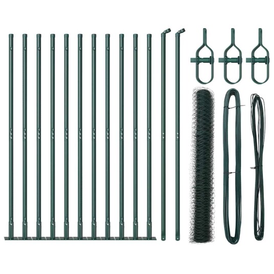Gjerdepåle grønn 25 x 1,2 m 50 mm mesh Stål