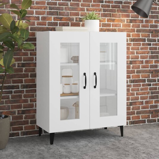 vidaXL Skjenk hvit 69,5x34x90 cm konstruert tre vidaXL Skjenk hvit 69,5x34x90 cm konstruert tre