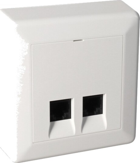 Lanse Modularkontakt 2xKat 6 Utp Påvegg Ph Ncs