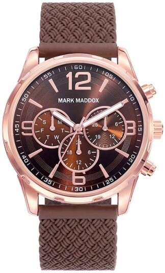 Mark Maddox Herreklokke HC6018 45 Classic Lær Ø42 mm