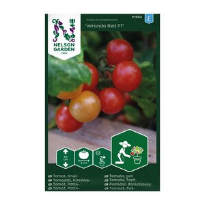 Nelson Garden Grønnsaksfrø tomat potte Veranda Red Nelson Garden Grønnsaksfrø tomat potte Veranda Red