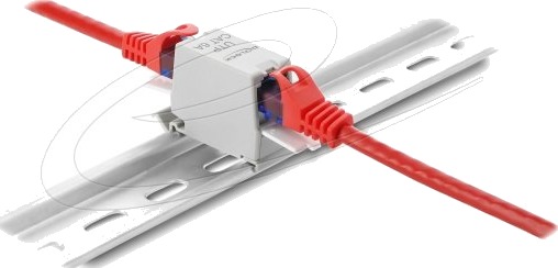 Delock - Nettverkkopler - Rj-45 (Hunn) Til Rj-45 (Hunn) - Skjermet - Cat 6A - Grå Delock - Nettverkkopler - Rj-45 (Hunn) Til Rj-45 (Hunn) - Skjermet - Cat 6A - Grå