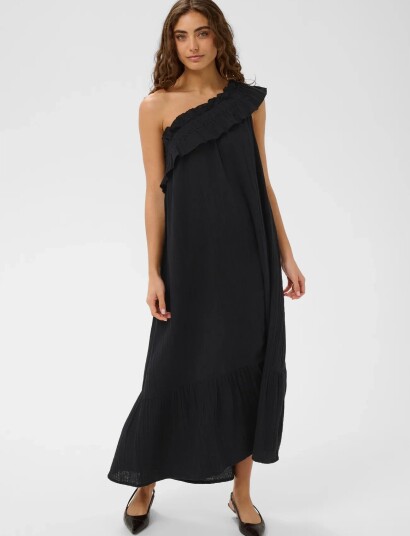 Culture Cuelina One Shoulder Dress Black L Culture Cuelina One Shoulder Dress Black L