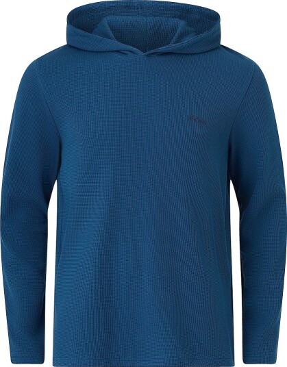 BOSS Hettegenser Waffle Ls shirt H Blå