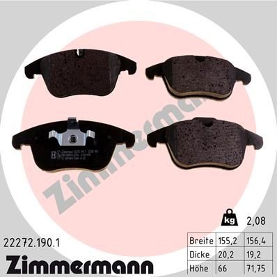 Bremseklosser ZIMMERMANN 22272.190.1