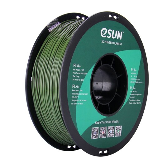 eSUN PLA+ 1.75mm 1kg - Olive Green