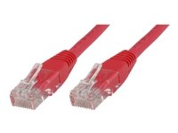 MicroConnect - Nettverkskabel - RJ-45 (hann) til RJ-45 (hann) - 3 m - UTP - CAT 6 - halogenfri - rød