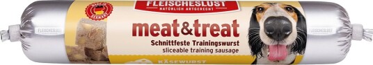Fleischeslust Meat & Treat Treningspølse Sparepakke Ostepølse 3 X 80 G