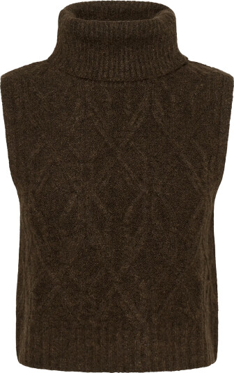 Cream Crelsie Knit Slipover Brown XL/XXL