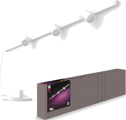 Philips Hue Perifo vegg basekit (3 spots) (hvit)