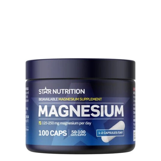 Star Nutrition Magnesium 100 kapslar Star Nutrition Magnesium 100 kapslar
