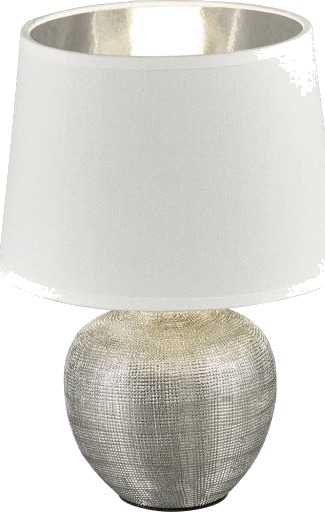 Trio Lighting Luxor bordlampe sølv 26 cm Trio Lighting Luxor bordlampe sølv 26 cm