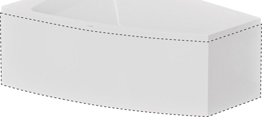 Nordhem Kungshamn L-Panel, Vendbar Til Badekar Kungshamn, 157,5 cm, Hvit Nordhem Kungshamn L-Panel, Vendbar Til Badekar Kungshamn, 157,5 cm, Hvit