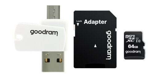 Goodram M1a4 All In One, 128 Gb, Microsdxc, Klasse 10, Uhs-I, 100 Mb/S, 10 Mb/S Goodram M1a4 All In One, 128 Gb, Microsdxc, Klasse 10, Uhs-I, 100 Mb/S, 10 Mb/S