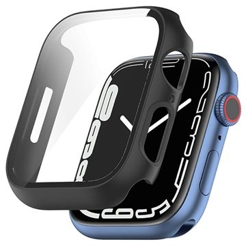 Apple Watch Series 9/8/7 Deksel med Beskyttelsesglass - 45mm - Svart