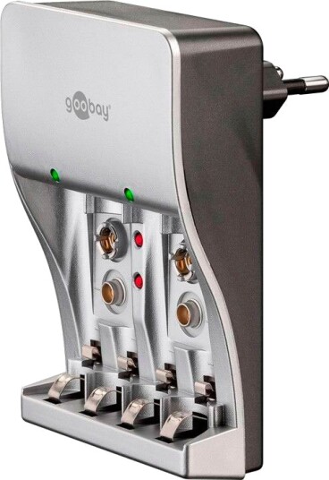 Goobay Batterilader for AA/AAA/9V batterier 4xAA/4xAAA/2x9V