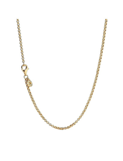 PANDORA 14K Gold Plated Rolo Necklace Guld 60 cm