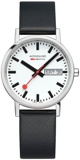 Mondaine Dameklokke A667.30314.11SBBV Classic Hvit/Lær Ø36 mm