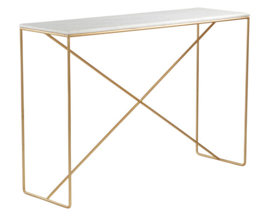Jotex ATHENA sidebord 35x110 cm Marmor/messing 1639433-01-39 1593587-01-0