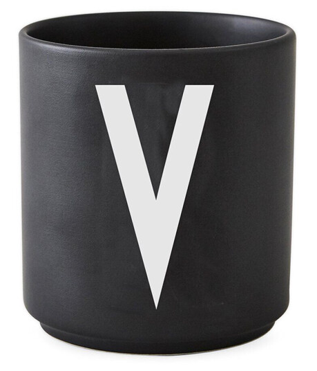 Design Letters kopp svart V Design Letters kopp svart V