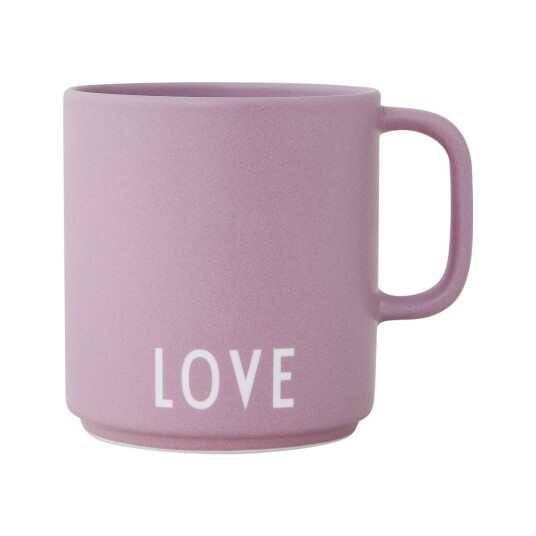 Design Letters favorittkopp med hank 25 cl Love-lavender