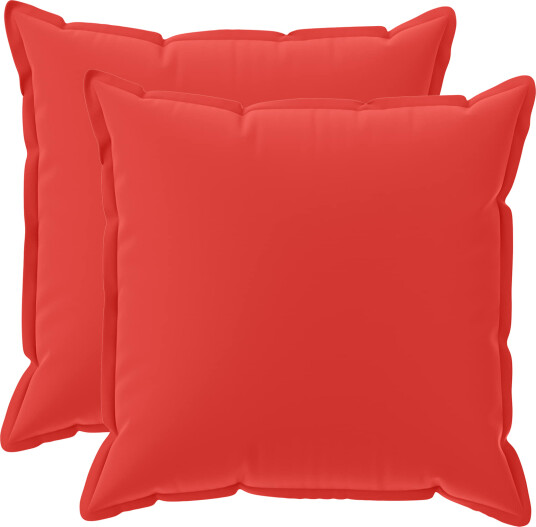vidaXL Putetrekk 2 stk. HOUTEN Rød 70 x 70 cm Polyester