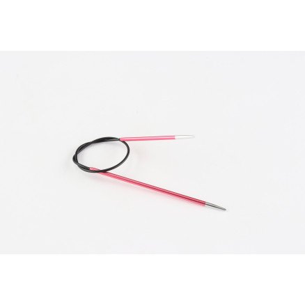 KnitPro Zing Asymmestriske Rundepinner 25 cm 2,00mm