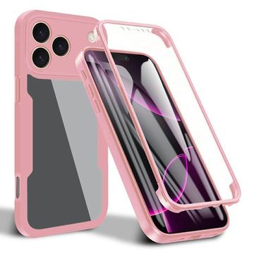 iPhone 17 Pro 360 Beskyttelse Deksel   Rosa / Klar
