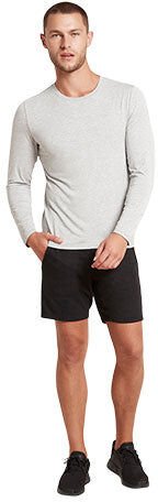 Boody Men´s Long Sleeve Crew T-shirt Light Marl   Str. Xl