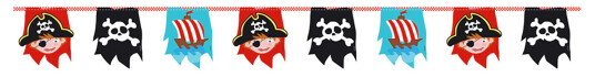 Amscan International Girlander Pirat Jolly Roger