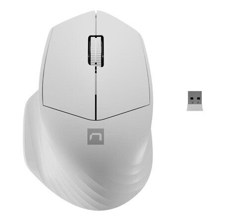 Natec Siskin 2 - mouse - 2.4 GHz Bluetooth 5.0 - white - Mus - Optisk - 3 knapper - Hvit Natec Siskin 2 - mouse - 2.4 GHz Bluetooth 5.0 - white - Mus - Optisk - 3 knapper - Hvit