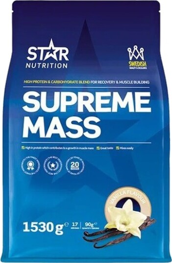 Star Nutrition supreme mass vanilje 1530 g Star Nutrition supreme mass vanilje 1530 g