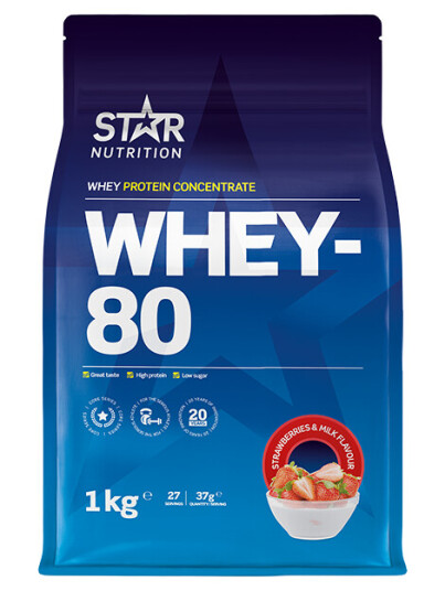 Whey-80 Myseprotein 1 kg