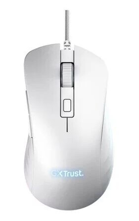 Trust GXT 924W Ybar+ Kablet Gamingmus Hvit - Optisk, 6 Knapper Trust GXT 924W Ybar+ Kablet Gamingmus Hvit - Optisk, 6 Knapper
