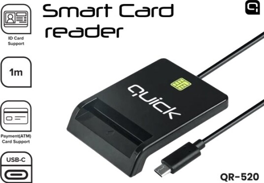 Quick Qr 520 Smart Id Kortleser Usb C