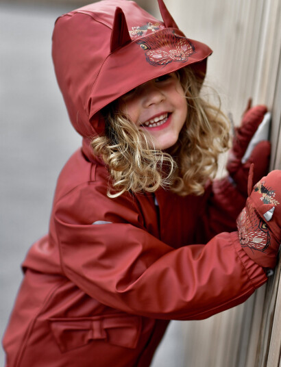 mikk-line Pu Rain Set Rec Warm Animal Susp104 Red 80 mikk-line Pu Rain Set Rec Warm Animal Susp104 Red 80