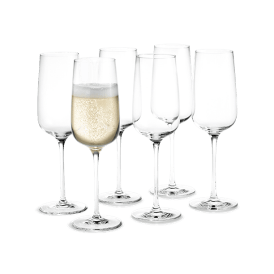 Holmegaard Bouquet champagneglass 6-pakn. 29 cl Holmegaard Bouquet champagneglass 6-pakn. 29 cl