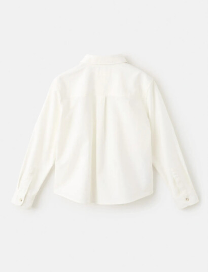 Mango Shirt With Reindeer Embroidery   Cream   2 3